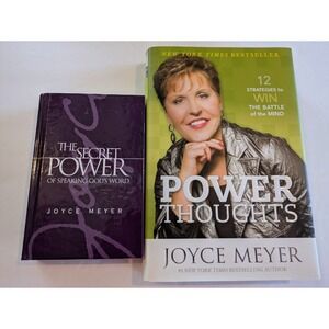 Joyce Meyer‎ Book Bundle Power Thoughts Secret Power of Speaking Gods Word